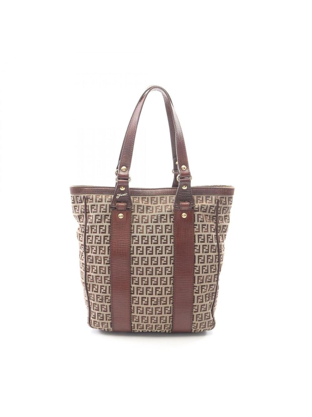 Fendi Zucchino Shoulder Tote Bag Canvas #304439F42B